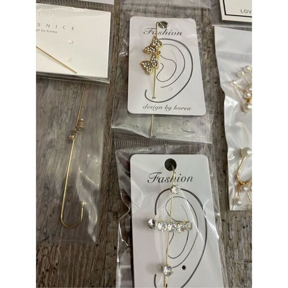 Earring Jewelry Ear Crawler Wrap Hook Gift Set Lot #6 - Picture 3 of 3